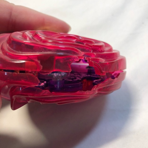 Polly pocket vintage rose compact vintage toy no figures, has damage, 1996 - Picture 5 of 14